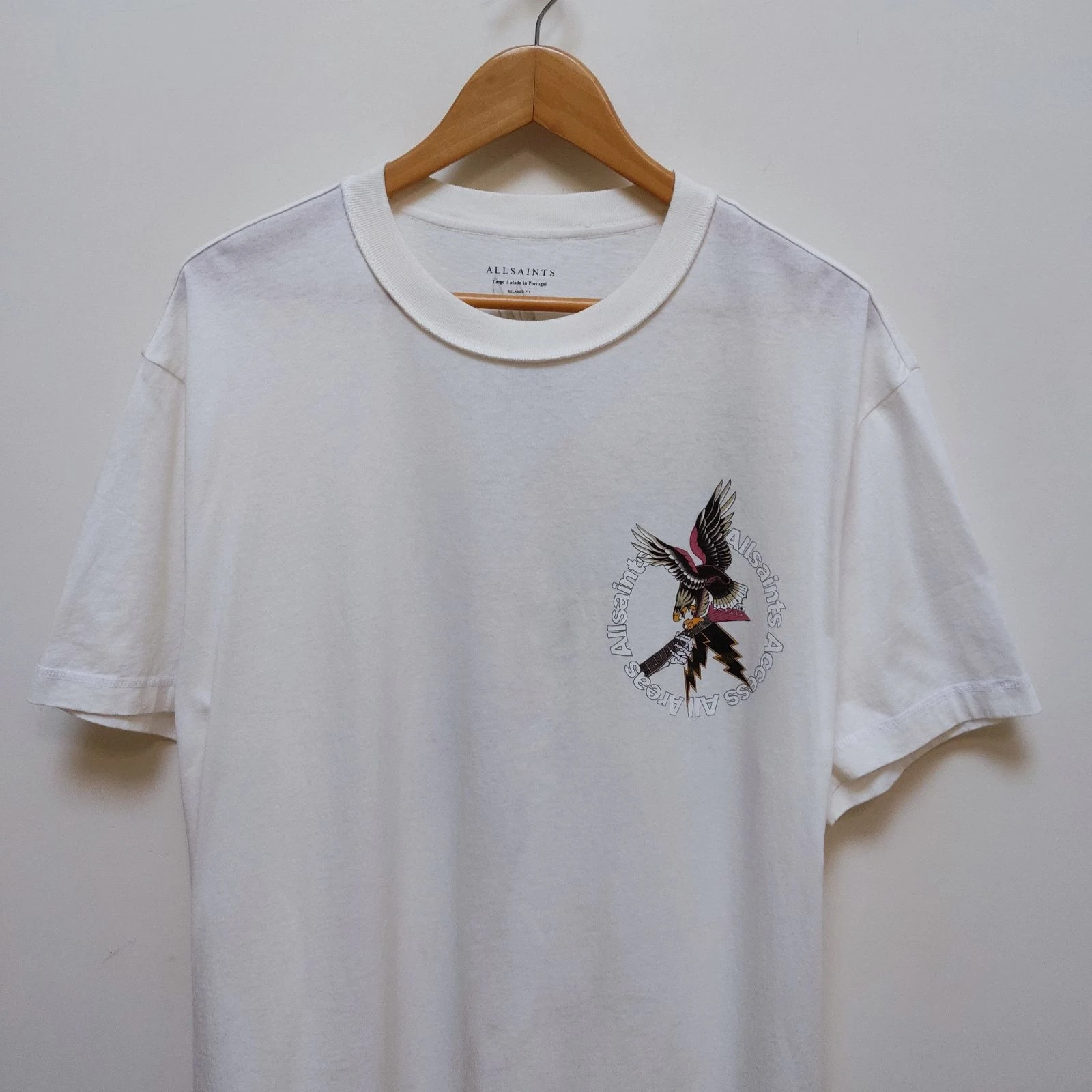 AllSaints Taille L T-Shirt Aigle Surdimensionné – photo 12
